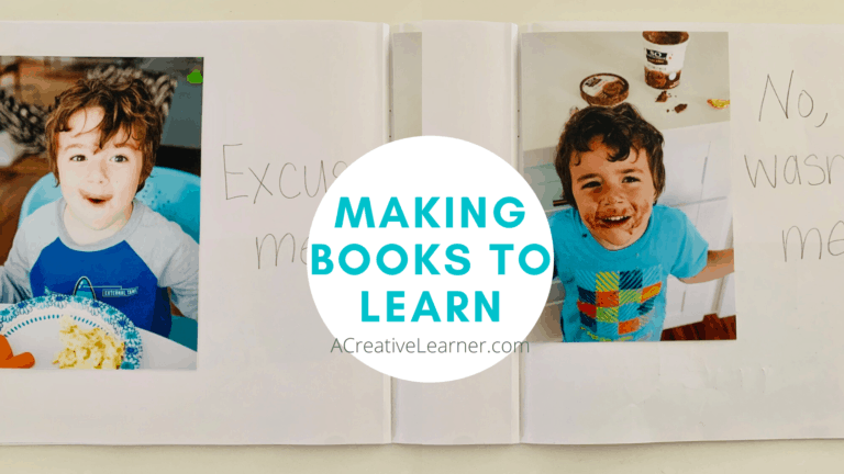 Homeschool lessons making books