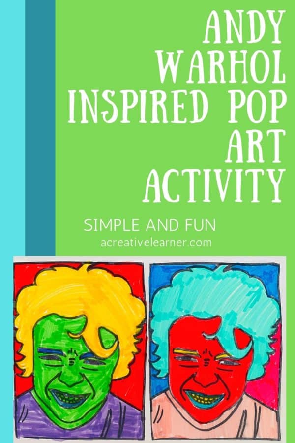 Pop Art Inspiration Andy Warhol Inspired Self-Portrait