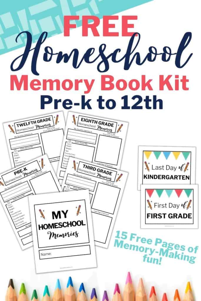 Free homeschool memory book