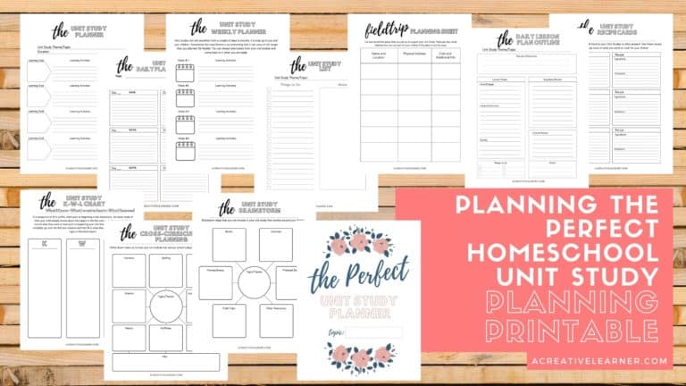 Simple Steps to Plan the Perfect Homeschool Unit Study – Unit Study Planner
