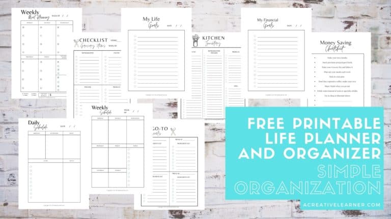 Free Printable Life Planner