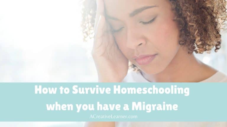 How to Survive Homeschooling When You Have a Migraine