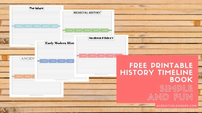 FREE Printable History Timeline Book