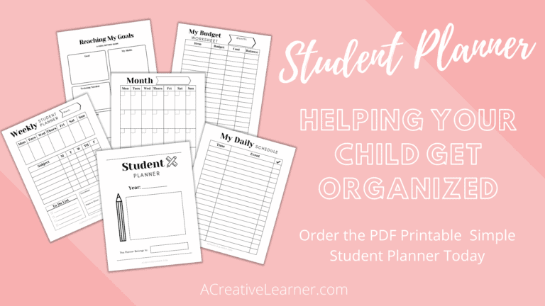 Student Planner – Helping Your Child Get Organized