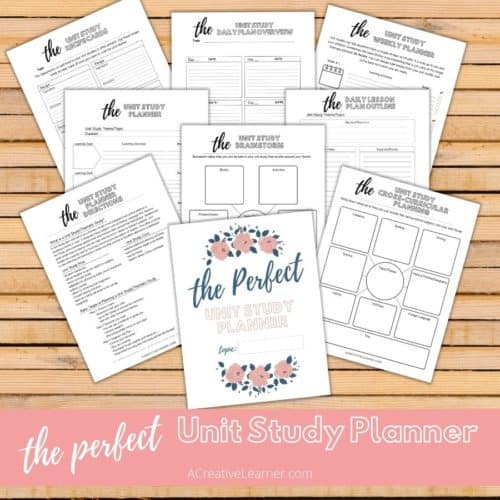Homeschool Unit study Planner