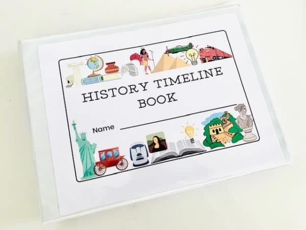 FREE PDF Printable History Timeline Notebook Pages - A Creative Learner