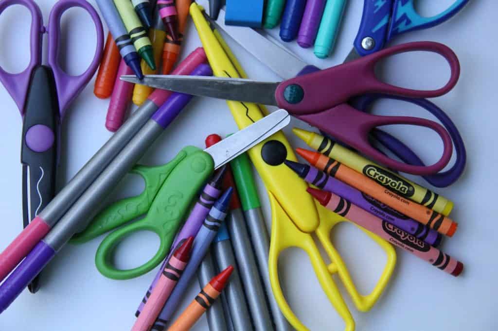 school supplies, back to school, arts and crafts