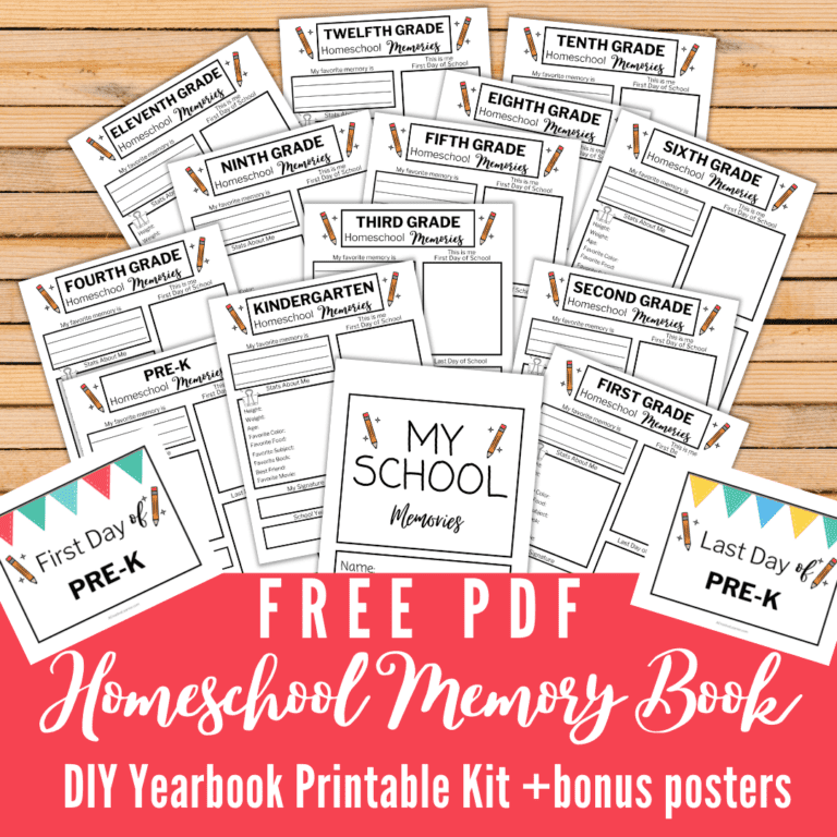 Homeschool Memory Book